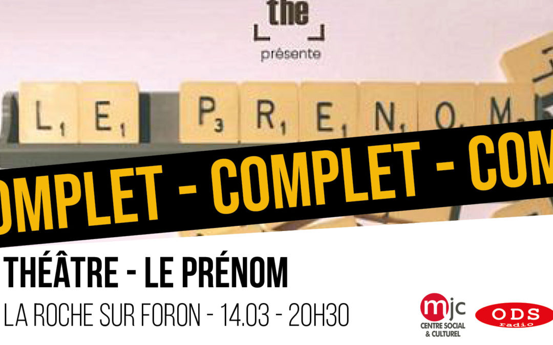 THÉÂTRE : LE PRÉNOM