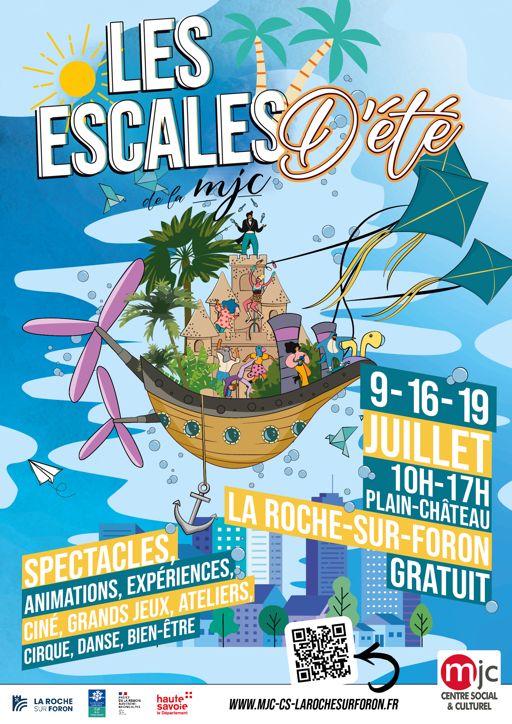 les escales d'été de la MJC AFFICHE