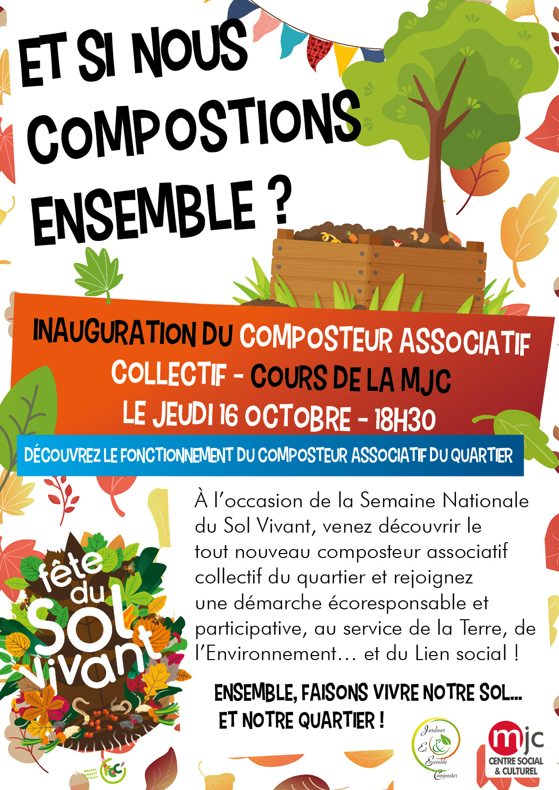 Flyer inauguration compost