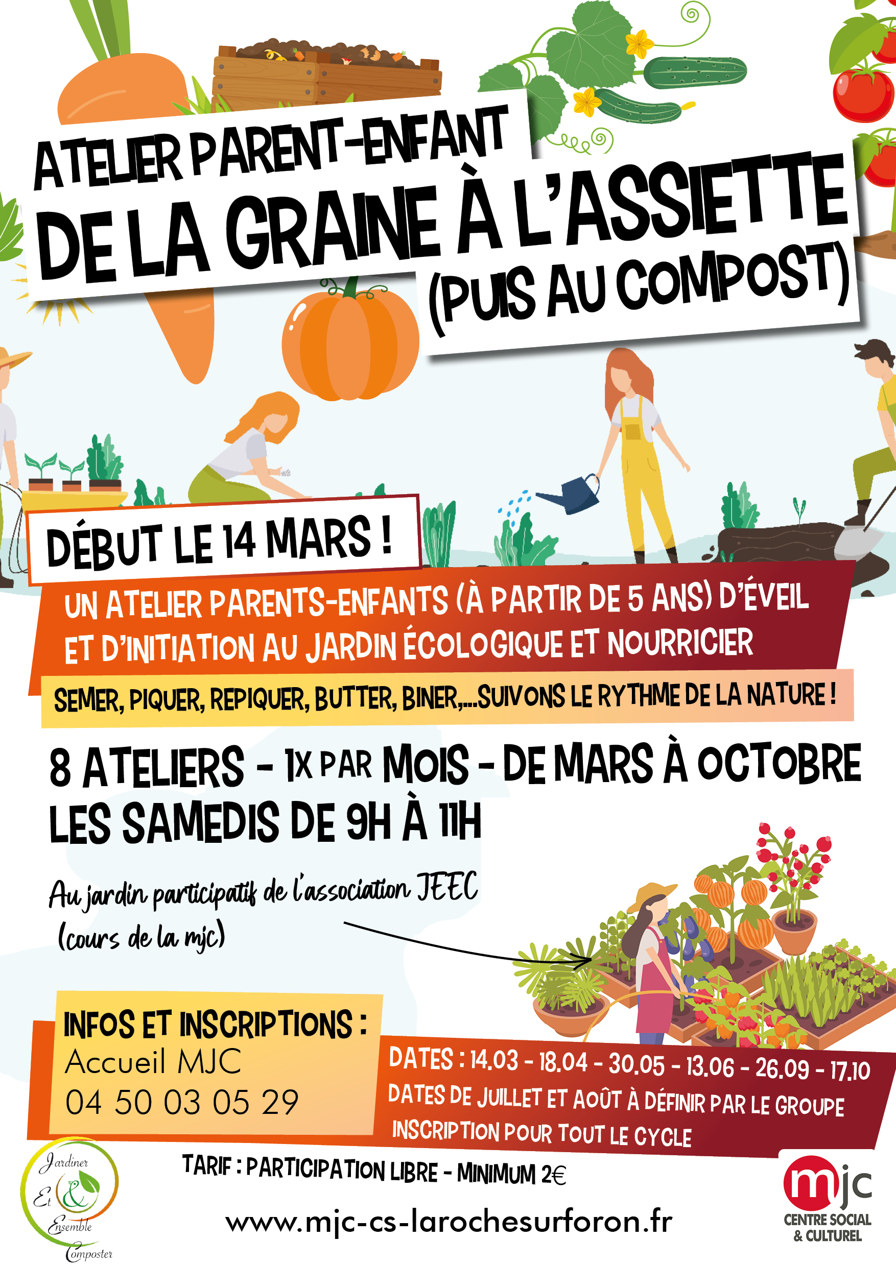 Affiche de la graine à l'assiette