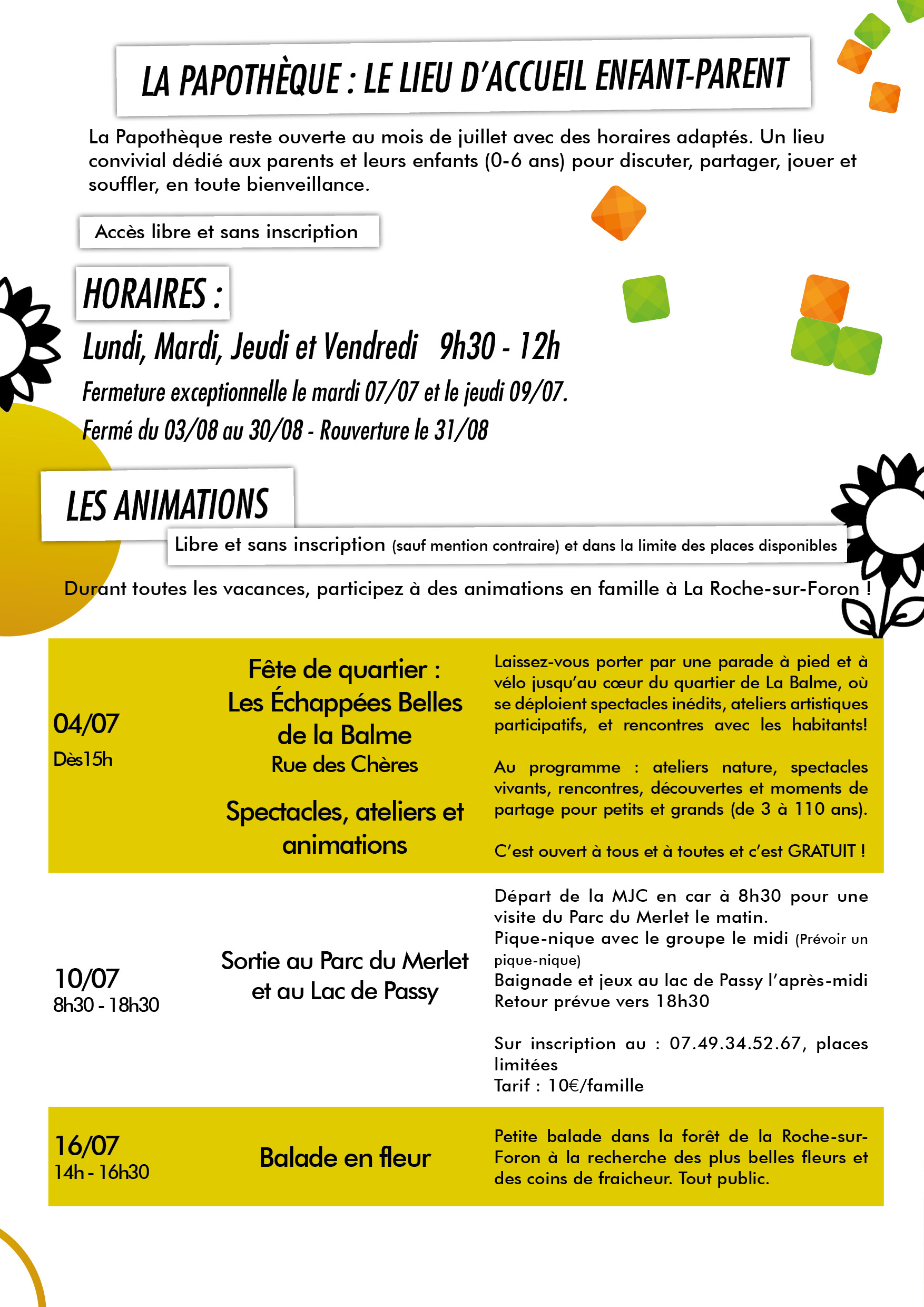 Programme vacances juillet 262