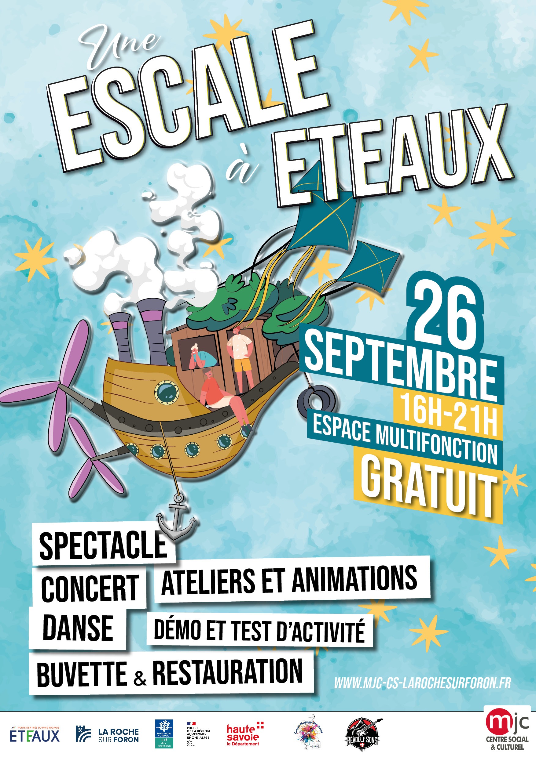 Affiche escale à eteaux